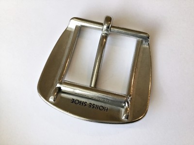 Schwere Gürtelschnalle, Edelstahl, BS 1 3/4", Jeremiah Watt