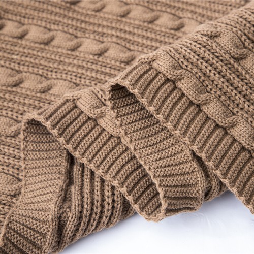 Thick Knitted Throw Blanket Thread Blankets Tassel Office Bed Home Sofa Covers - Picture 34 of 50