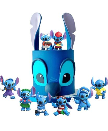 Lilo And Stitch Model 8Pcs/Pack Action Figure Cake Topper Doll Kids Toys Gifts - Picture 4 of 4