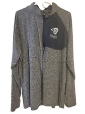 NFL Pro Line Fanatics St. Louis Rams Long Sleeve Quarter Zip Sz 2XL RN 136380