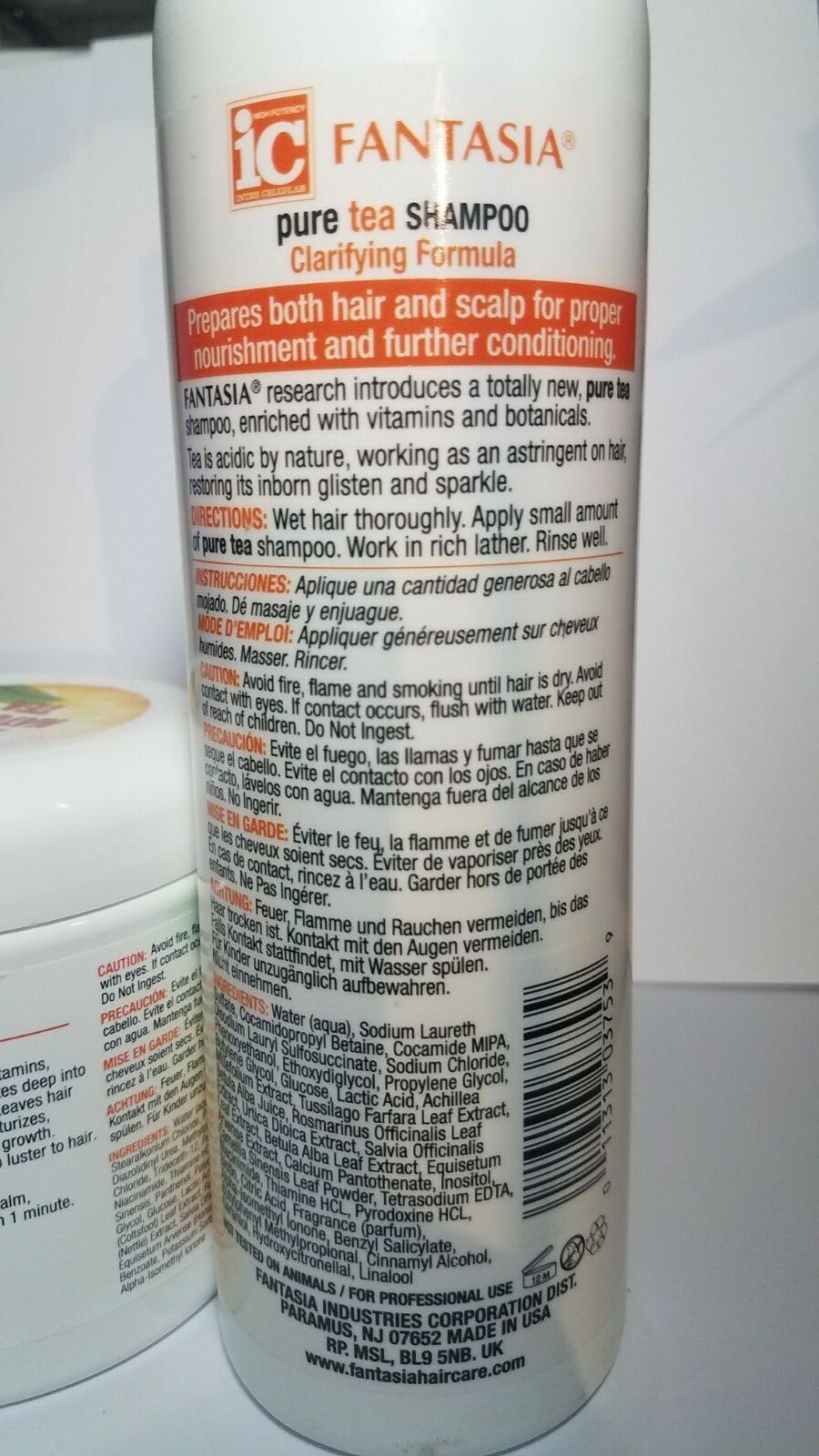 IC FANTASIA PURE TEA SHAMPOO & RECONSTRUTOR FOR EXTREME DRY HAIR