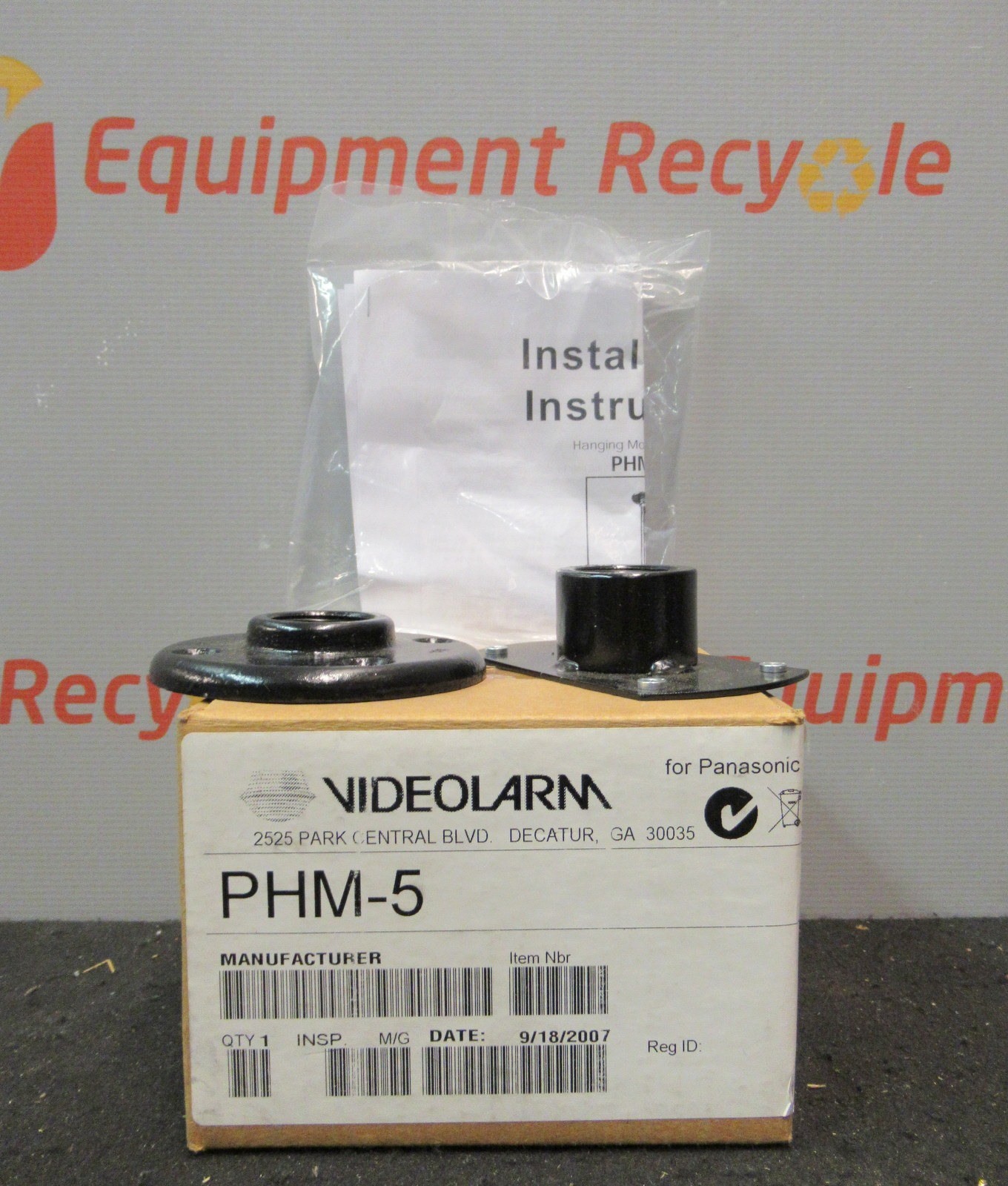 Videolarm Panasonic PHM-5 Indoor Hanging Pendant Mount New Lot of 4