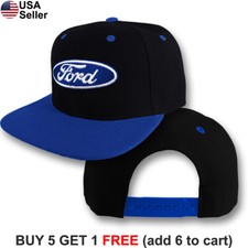 Ford Logo Cap Snap Back Hat F150 Truck Raptor GT500 Racing Shelby Mustang Oval