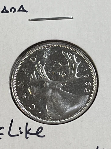 1962 Canada 25 Cents Silver Coin Proof Like