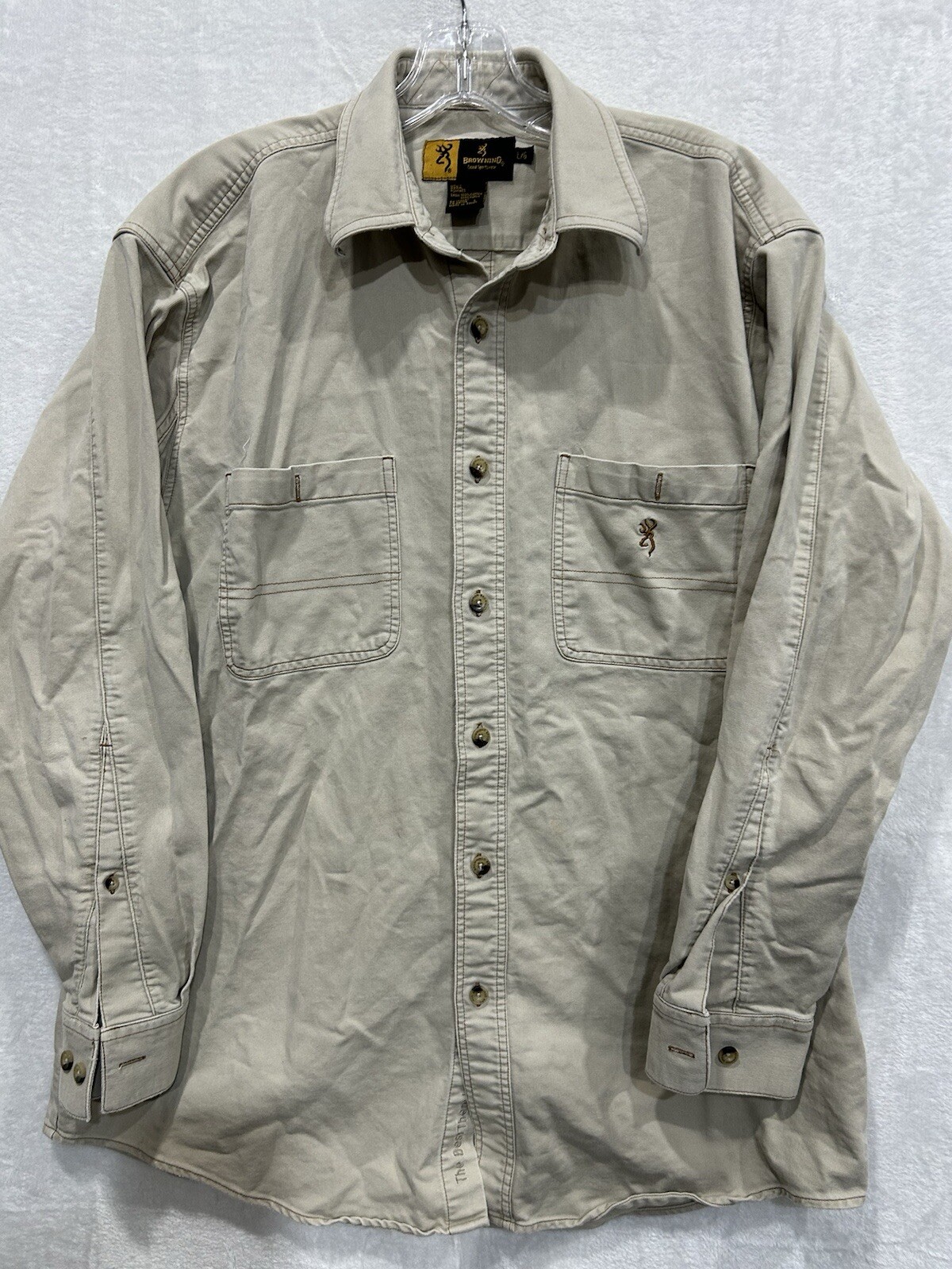 Browning Button Down Shirt Size Large 459 - image 1