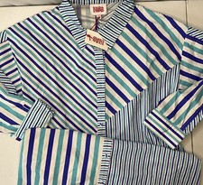 Solid & Striped Womens 2XL The Emerson Shirting Dress Stripe Cotton Midi Blue