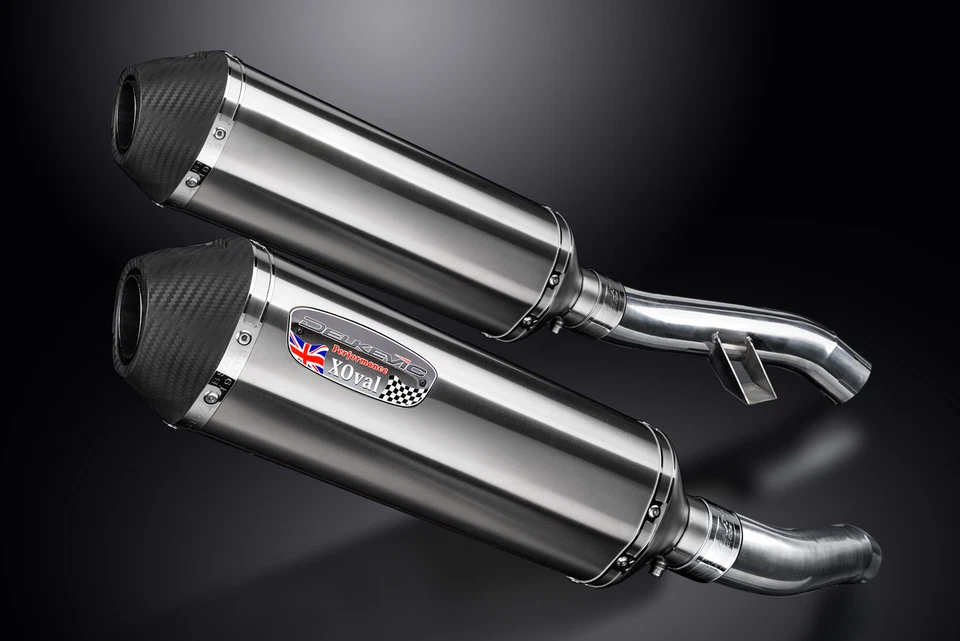Yamaha FJR1300 06-24 Slip On 13.5" X-Oval Stainless Exhaust Muffler Kit - Image 3 of 4