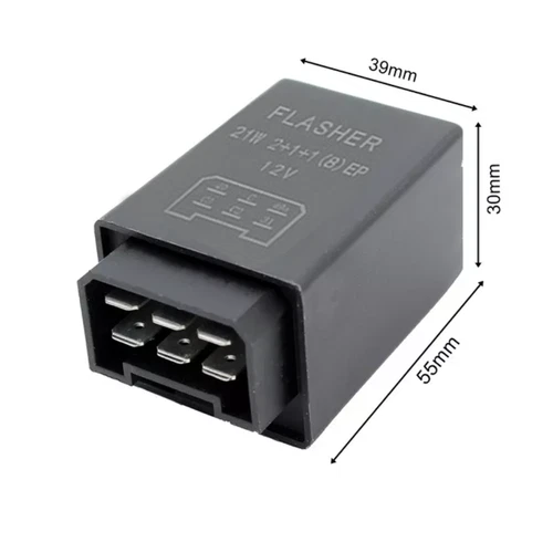Blinkrelais Schlepper Traktor Blinker Blinkgeber Relais Universal,12V/21W(2+1+1) - Zdjęcie 15 z 15