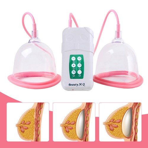 Elektrisch Breast Enlargement Pump Vakuum Saugschalen Brustvergrößerung USB 220V - Afbeelding 1 van 29