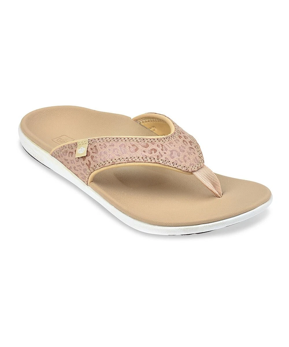 Spenco Tan Cheetah Sandal Size: 6