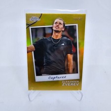 2024 Topps Chrome Tennis ALEXANDER ZVEREV Captured Gold Refractor /50 🔥