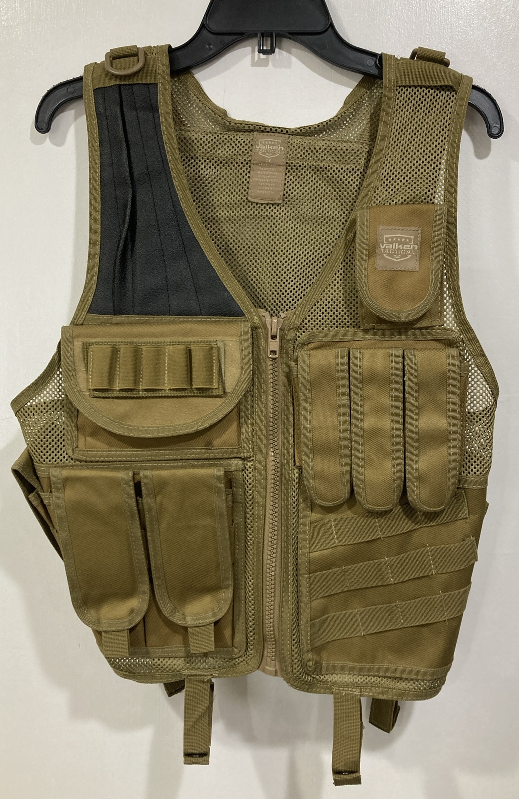 VALKEN Tactical Vest One Size Adjustable Zip Up Paint Ball A