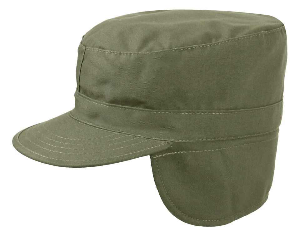 ROTHCO US BDU Uniform Gi Army Mütze Cap Hat with Ear flaps OD Green oliv XL / XLarge