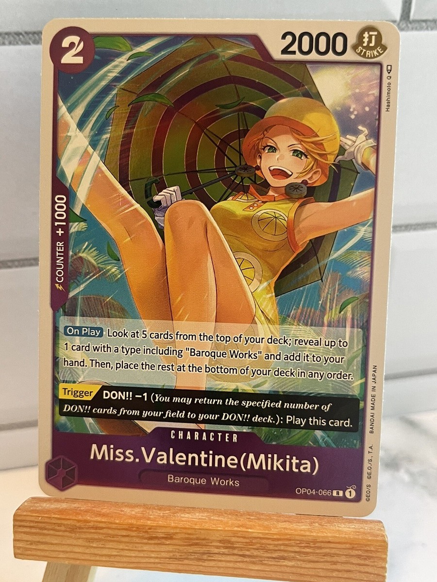 Miss Valentine (Mikita) - OP04-066 - NM - Rare - English OP04