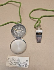 Vintage Survival PIC Compass and The Acme Thunderer Whistle