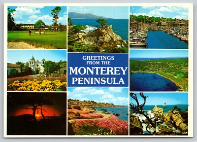 Postcard California Monterey Peninsula Multi-view 13X