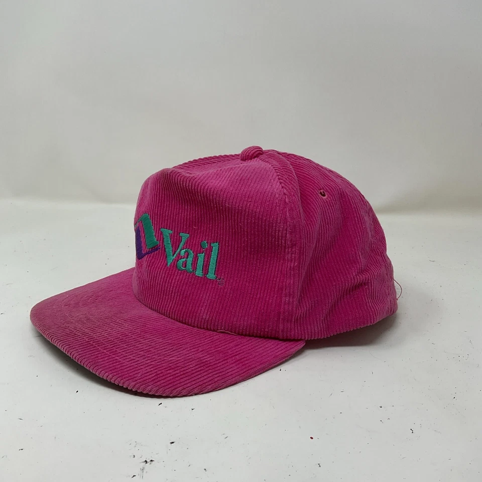 De colección Vail Colorado Yupoong Esquí Rosa Caliente Pana SnapBack Gorra de Béisbol Sombrero Foto 3 de 4