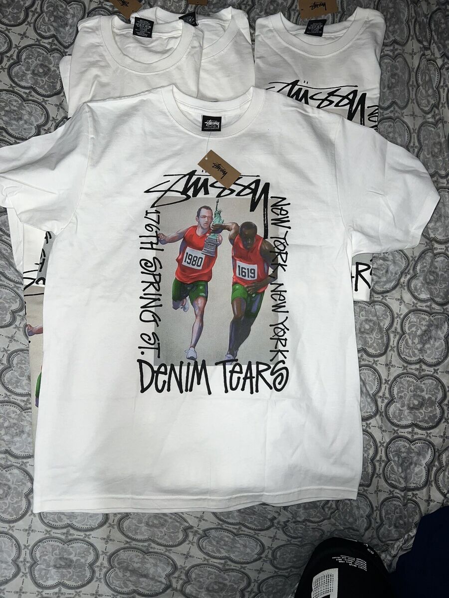 Denim Tears x Stussy Pass the Baton Tee Sz:2XL | eBay Denim Tears x Stussy Pass the Baton Tee Sz:2XL | eBay
