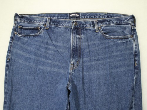 LANDS' END Square Rigger Traditional Fit Medium Wash Denim Blue Jeans 44x30 - Foto 5 di 8