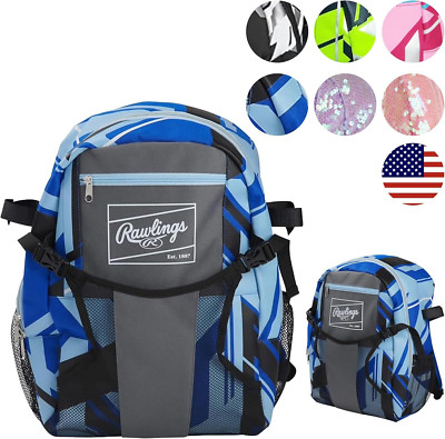 Rawlings | REMIX T-Ball & Youth Backpack Equipment Bag | Baseball/Softball | Mul