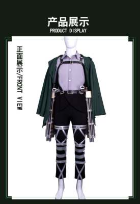 Bracciale Survey Corps Attack On Titan - Cosplay Manga, 20.5 Cm, Con Simbolo - Foto 3