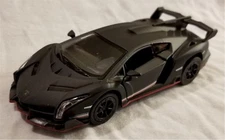 Kinsmart - 1:36 Scale Model Lamborghini Veneno Black (BBKT5367DB)