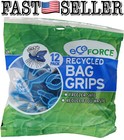 12-Pack Ecoforce Recycled Food Bag Grips, Freezer Safe Multi-Purpose Grips *NEW*