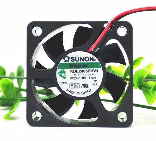 SUNON Cooling Fan KDE2405PHV1 5015 24V 1.5w 5CM 50x50x15mm 2"x2"x0.6" - Picture 2 of 4