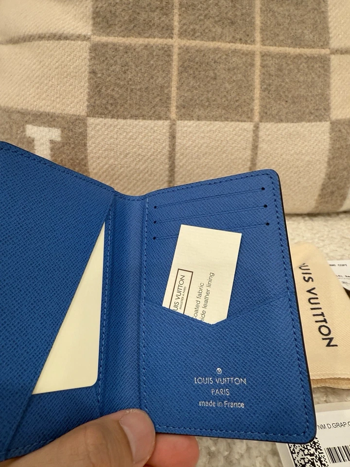 Louis Vuitton POCKET ORGANIZER Damier Graphite Canvas Virgil Abloh wTags, France - Image 3 of 4