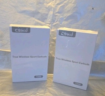 Wireless Sports Earbuds Black 2 Packs Unopened  T20S CSNId  Brand New