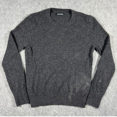 NAADAM 100% Cashmere Crewneck Sweater Charcoal Grey XS Essential Knit Top