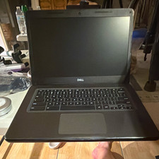 Dell Chromebook 11.6" Black Laptop Intel Celeron Chrome OS Built-in Webcam