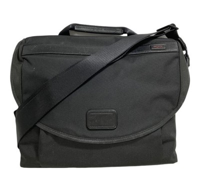 TUMI Alpha Slim 2-Way Briefcase Black Nylon Men Shoulder bag Business