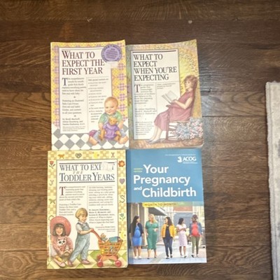 What to Expect Series Lot of 4 Pregnancy, Parenting & Childbirth Guide Books