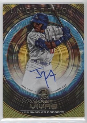 2022 Bowman Inception Prospect Gold Foil 44/50 Jorbit Vivas #PA-JVS Auto 0v3k