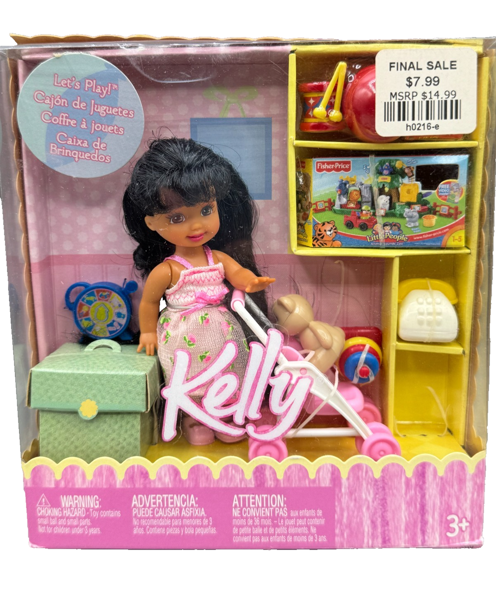 BK~ NIB BARBIE DOLL KELLY 2005 LET'S PLAY BLACK AA H0826 | eBay