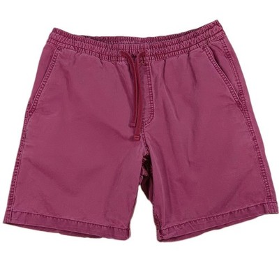 Vans Range M Elastic Shorts Men Faded Burgundy Drawstring 100% Cotton Skater