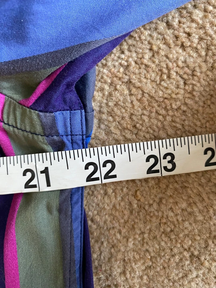 DUCHAMP BOLD FUNKY MULTI STRIPE BUTTON CUFF SHIRT 15.5  15 1/2 - Image 4 of 4