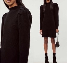 New SANDRO Paris Androsace Knit Wool Sweater Dress FR 40 US Medium M 395