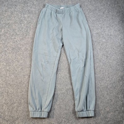 John Galt Sweatpants Womens One Size Light Blue Fleece Cotton