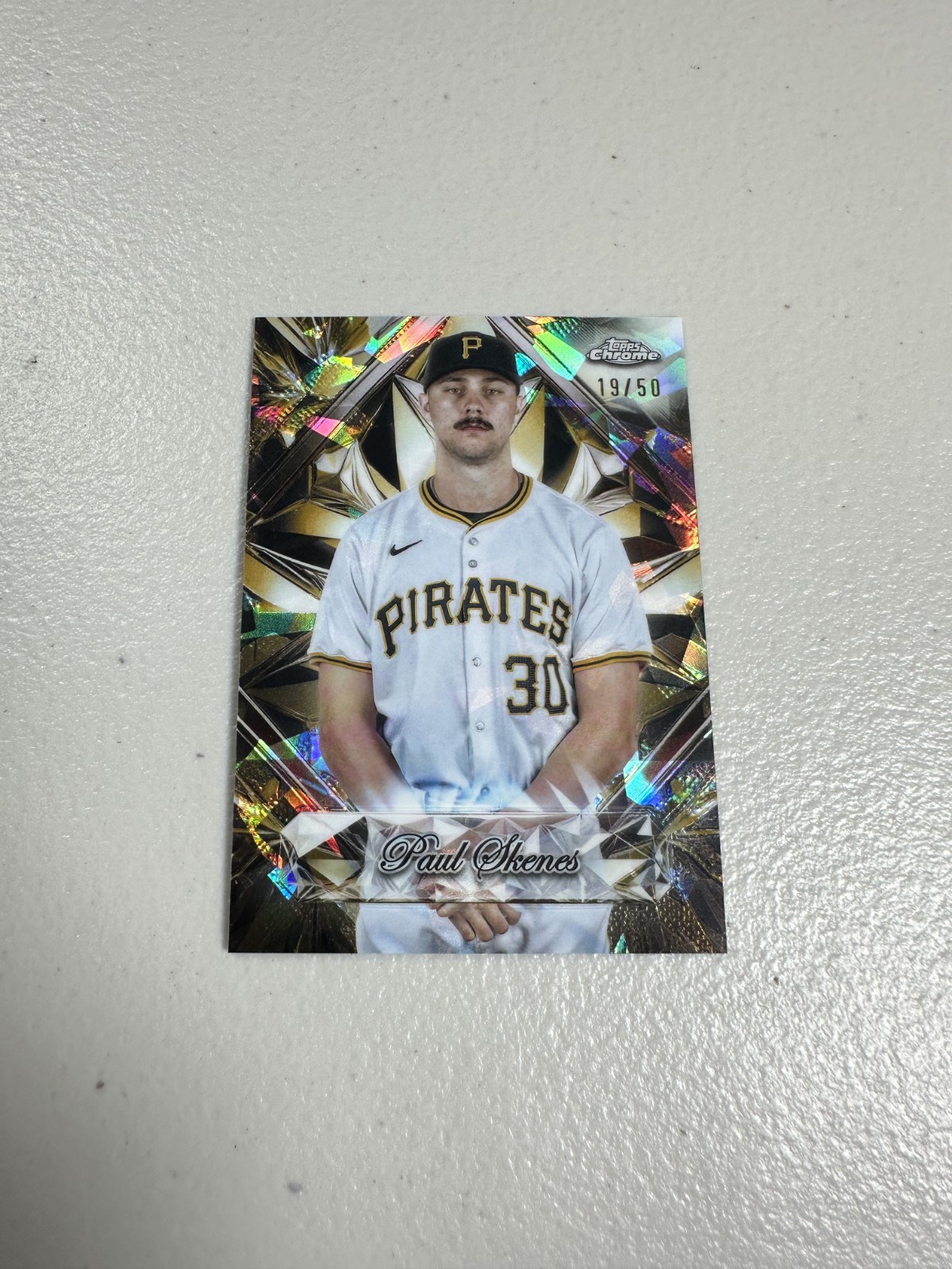2025 Topps Chrome Sapphire Paul Skenes Sapphire Selections SP Gold /50 Pirates