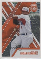 2017 Panini Elite Extra Edition Aspirations Orange 81/100 Adrian Hernandez 0q3
