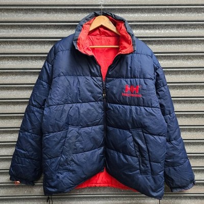 Helly Hansen Herren Wende Puffer Jacke Navy Rot Größe Large Wandern Trail