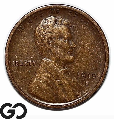 1915-S Lincoln Cent Wheat Penny XF+ Better Date