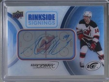 2016-17 Upper Deck Ice Rinkside Signings Adam Henrique #RS-AH Auto 2a8