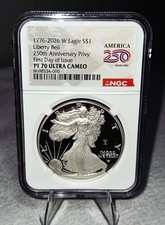 2026 W Silver Eagle S 1 Liberty Bell Privy NGC PF 70 Ultra Cameo FDI