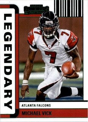 2022 Panini Contenders Legendary Contenders Emerald #1 Michael Vick - FB