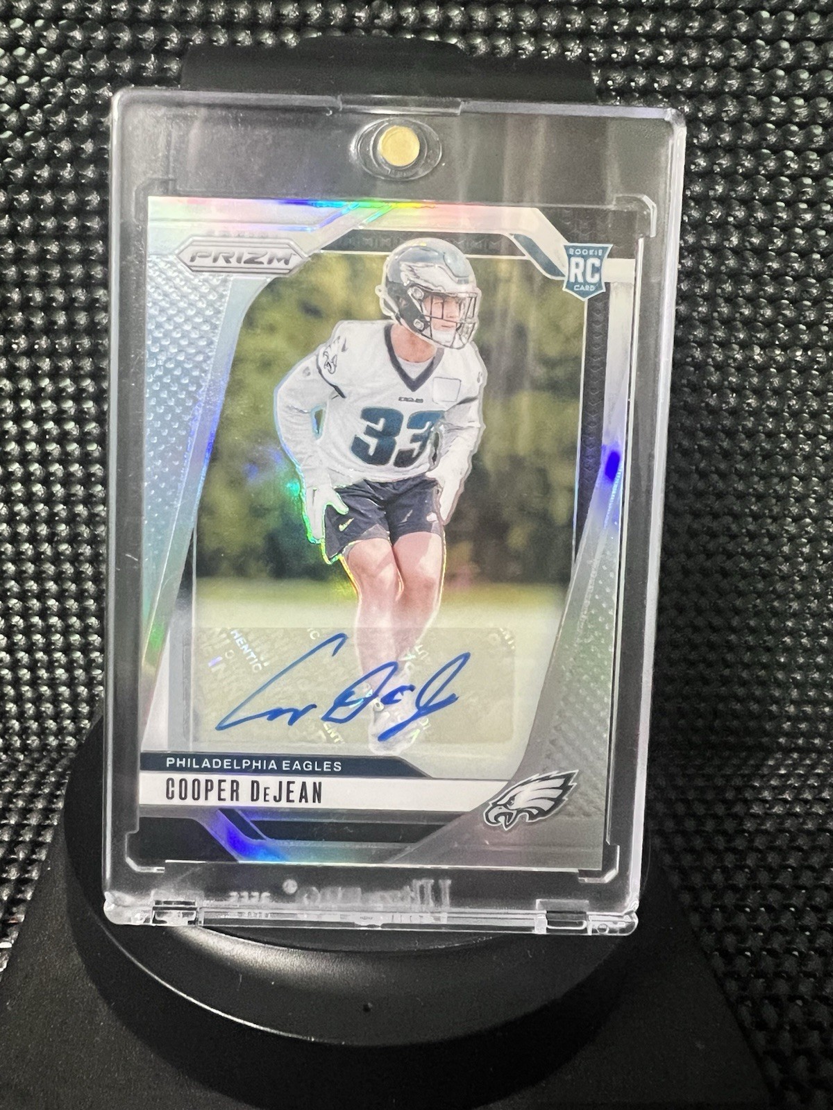 Cooper DeJean Silver Rookie AUTO 2024 Prizm Football  STUNNING CARD 🦅 Eagles!