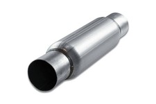 Street Pack- Sp4312st4 Straight Round Body Glasspack Muffler - 3 Center In 