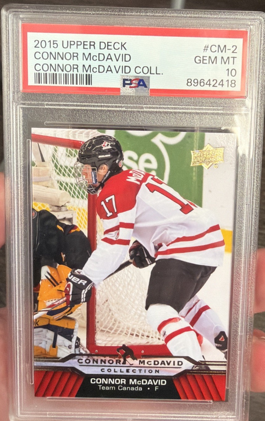 2015 upper deck connor mcdavid psa 10